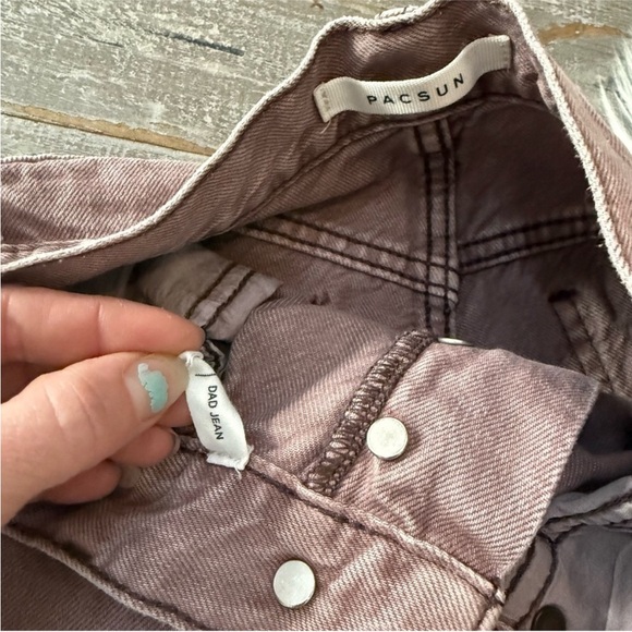 PacSun Eco Brown High Rise Denim Dad Jeans - Picture 3 of 6